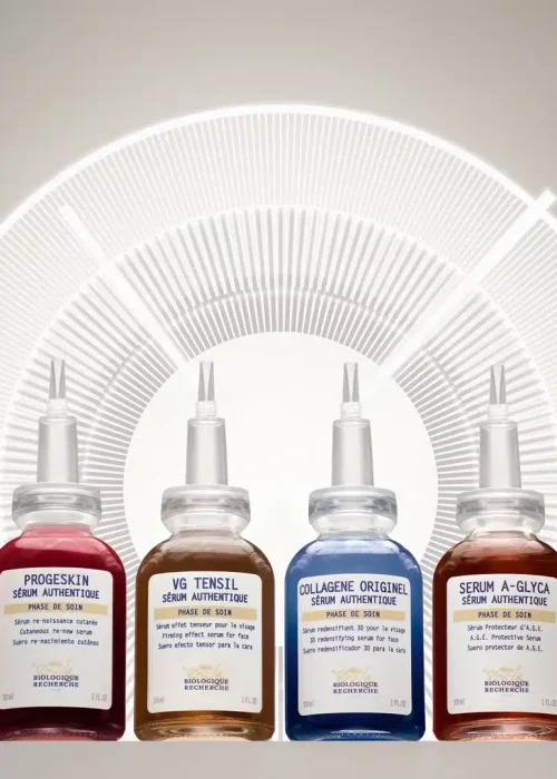 Colección de sueros auténticos Biologique Recherche para tratamientos faciales avanzados en Hunter Beauty Bar